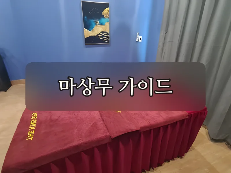 다낭 더킹스파 로고 자수 마사지 베드
